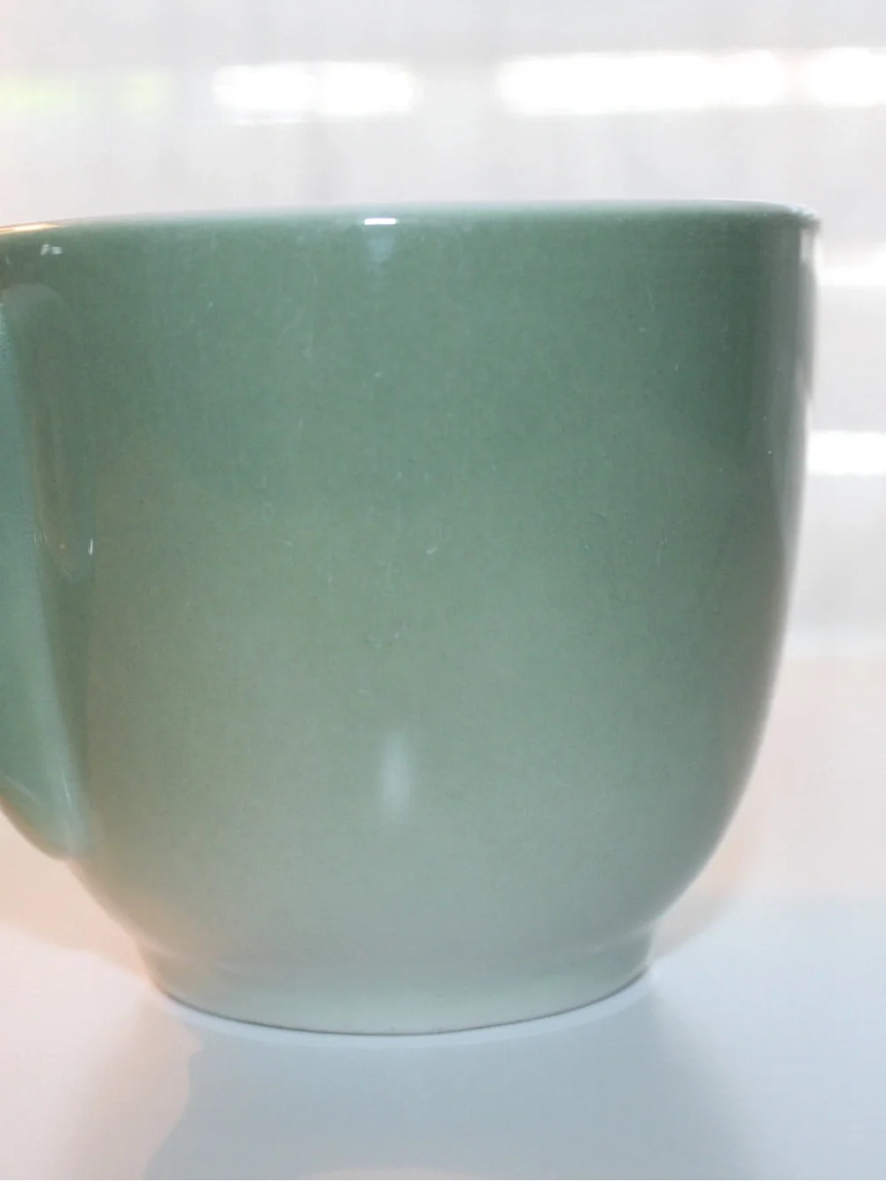 Sage Green Ceramic Mug with Comfortable Handle - Picture 6 of 10